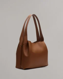 rag & bone Slade Italian Calf Leather Tote Bag Cognac Fashion