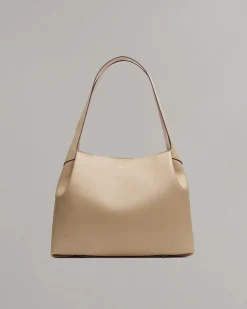 rag & bone Slade Italian Calf Leather Tote Bag Greige Best Sale