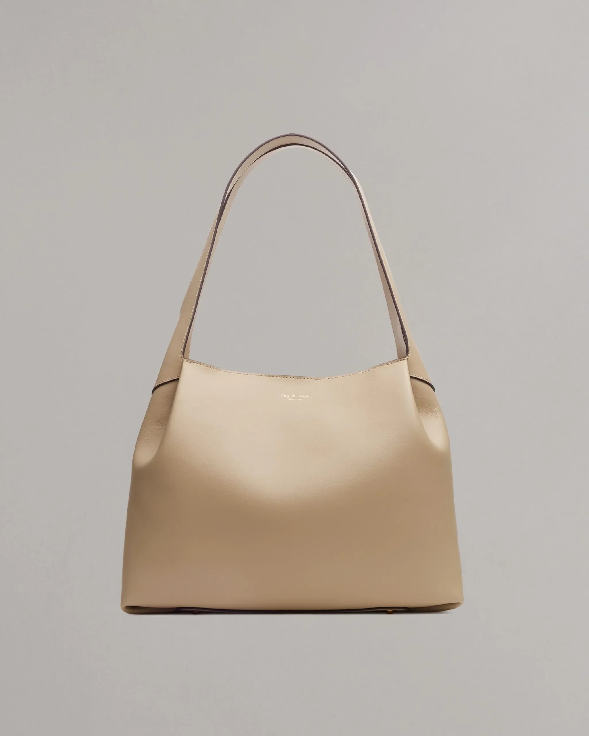 rag & bone Slade Italian Calf Leather Tote Bag Greige Best Sale