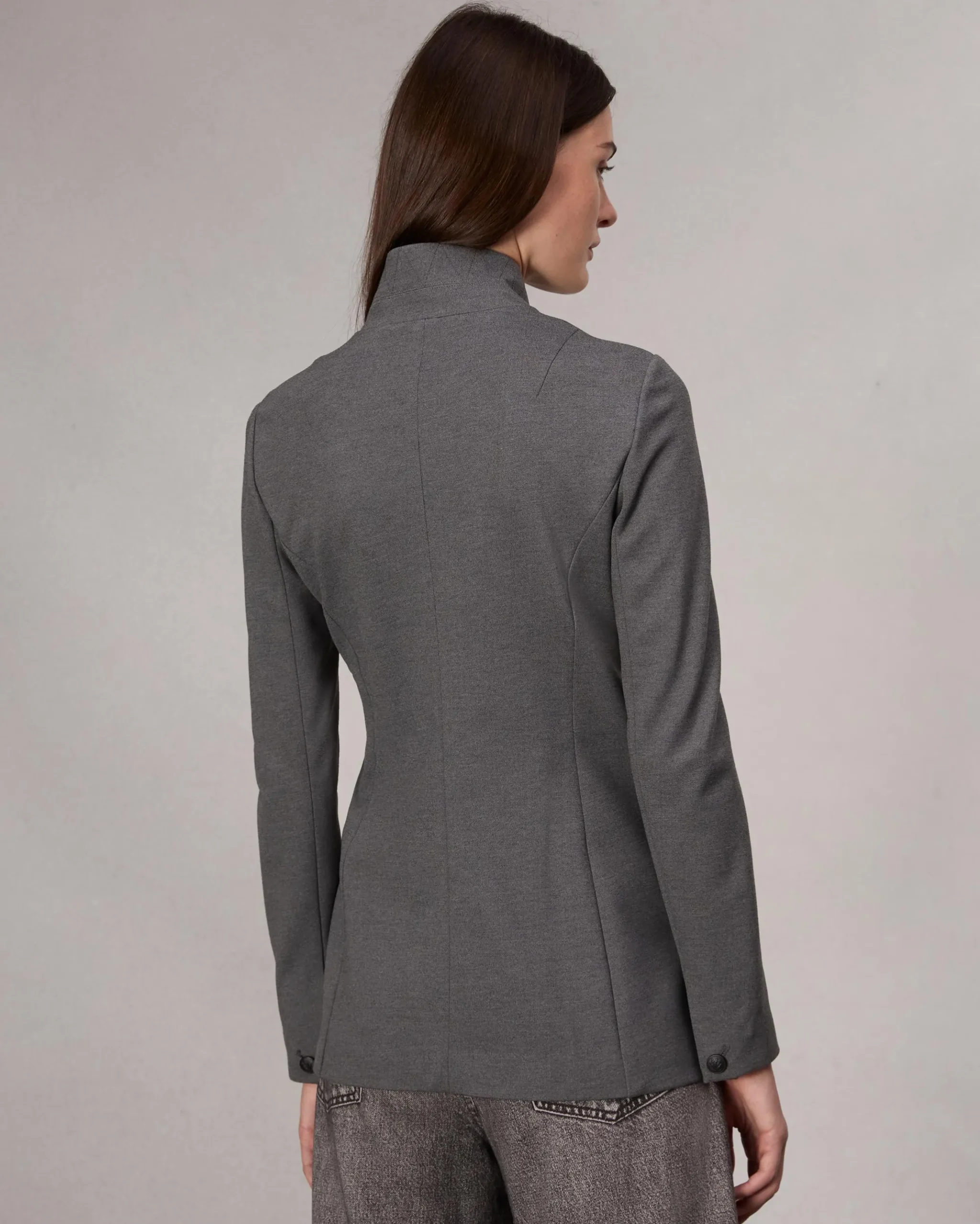 rag & bone Slade Ponte Blazer Charcoal Best Sale