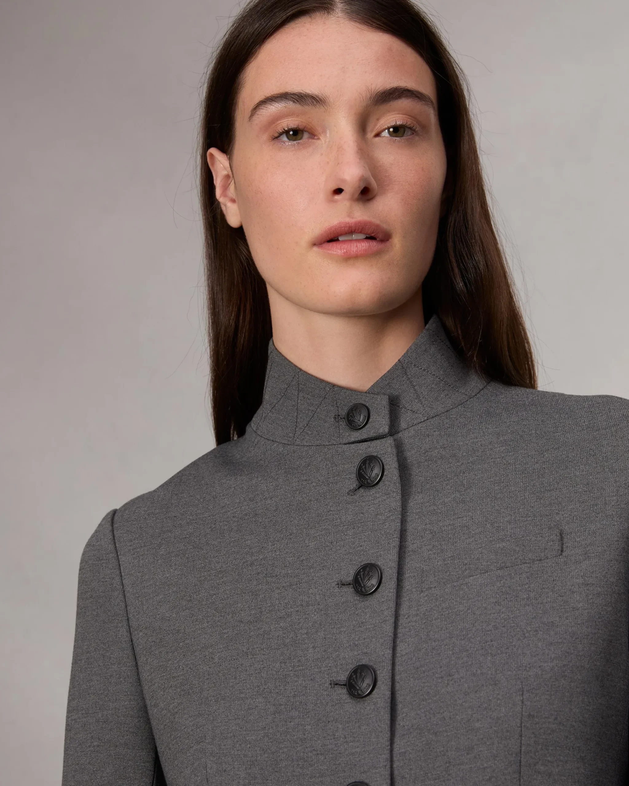 rag & bone Slade Ponte Blazer Charcoal Best Sale