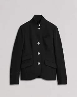 rag & bone Slade Ponte Blazer Black Cheap