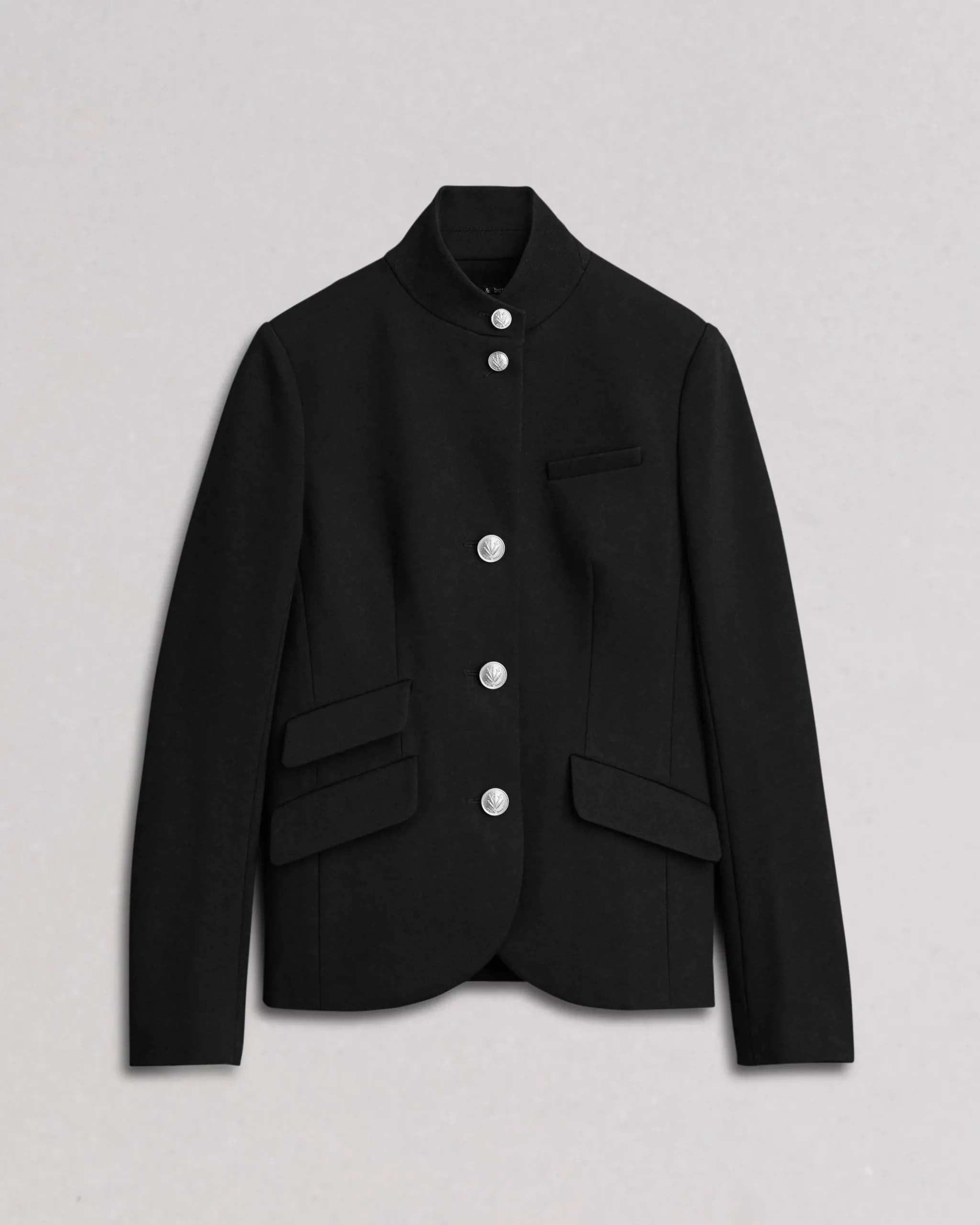 rag & bone Slade Ponte Blazer Black Cheap