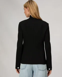 rag & bone Slade Ponte Blazer Black Cheap