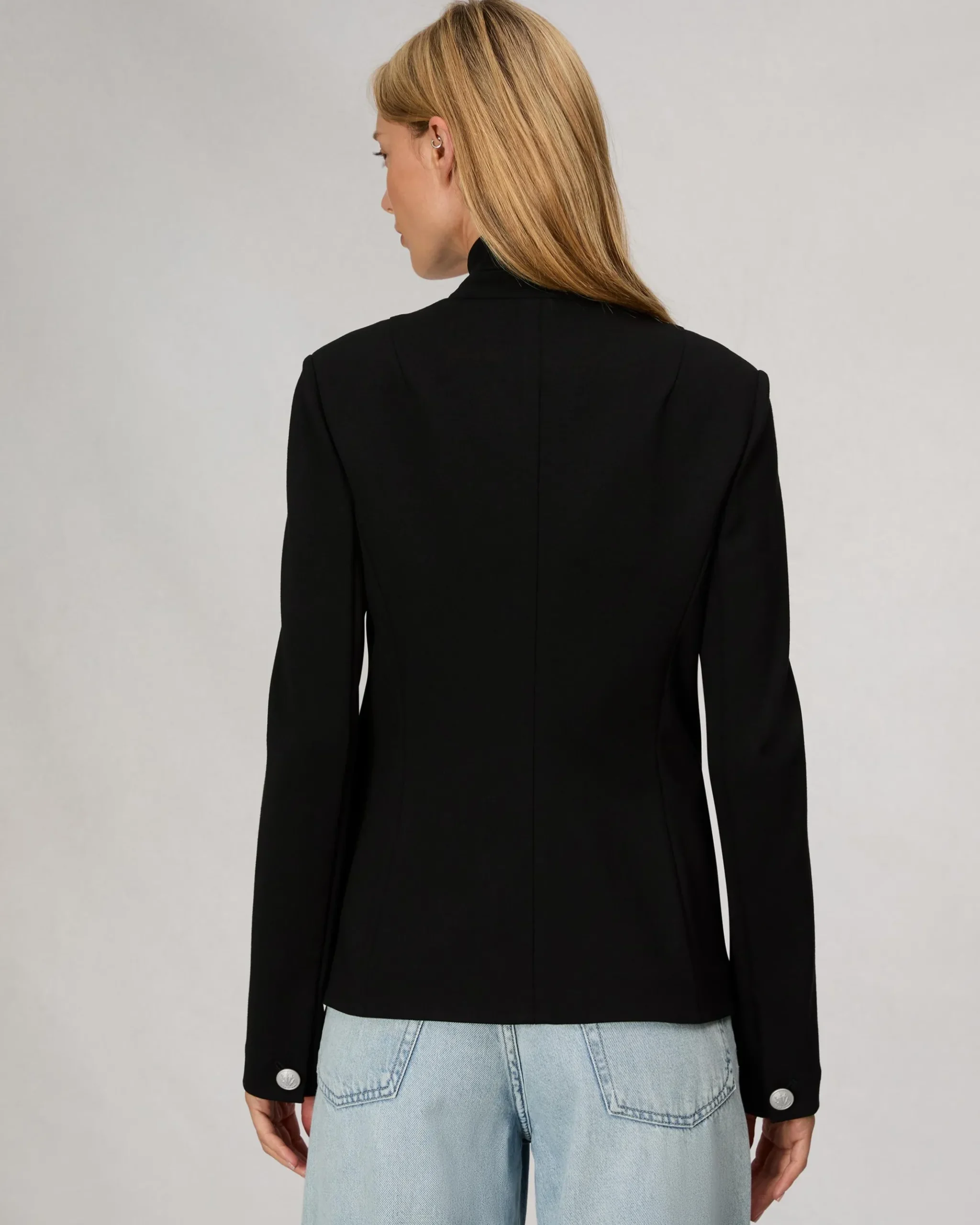 rag & bone Slade Ponte Blazer Black Cheap