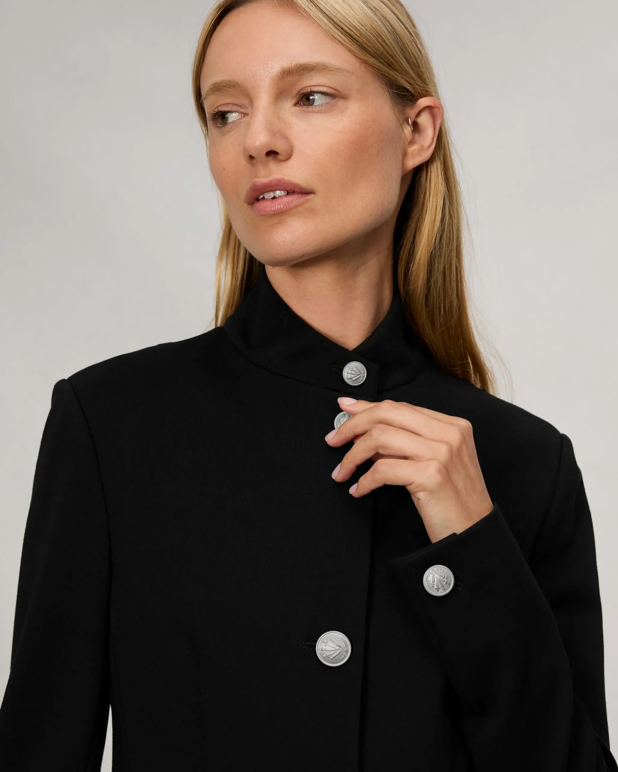 rag & bone Slade Ponte Blazer Black Cheap