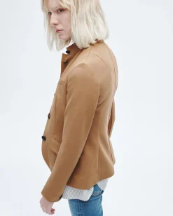 rag & bone Slade Ponte Blazer Camel Discount