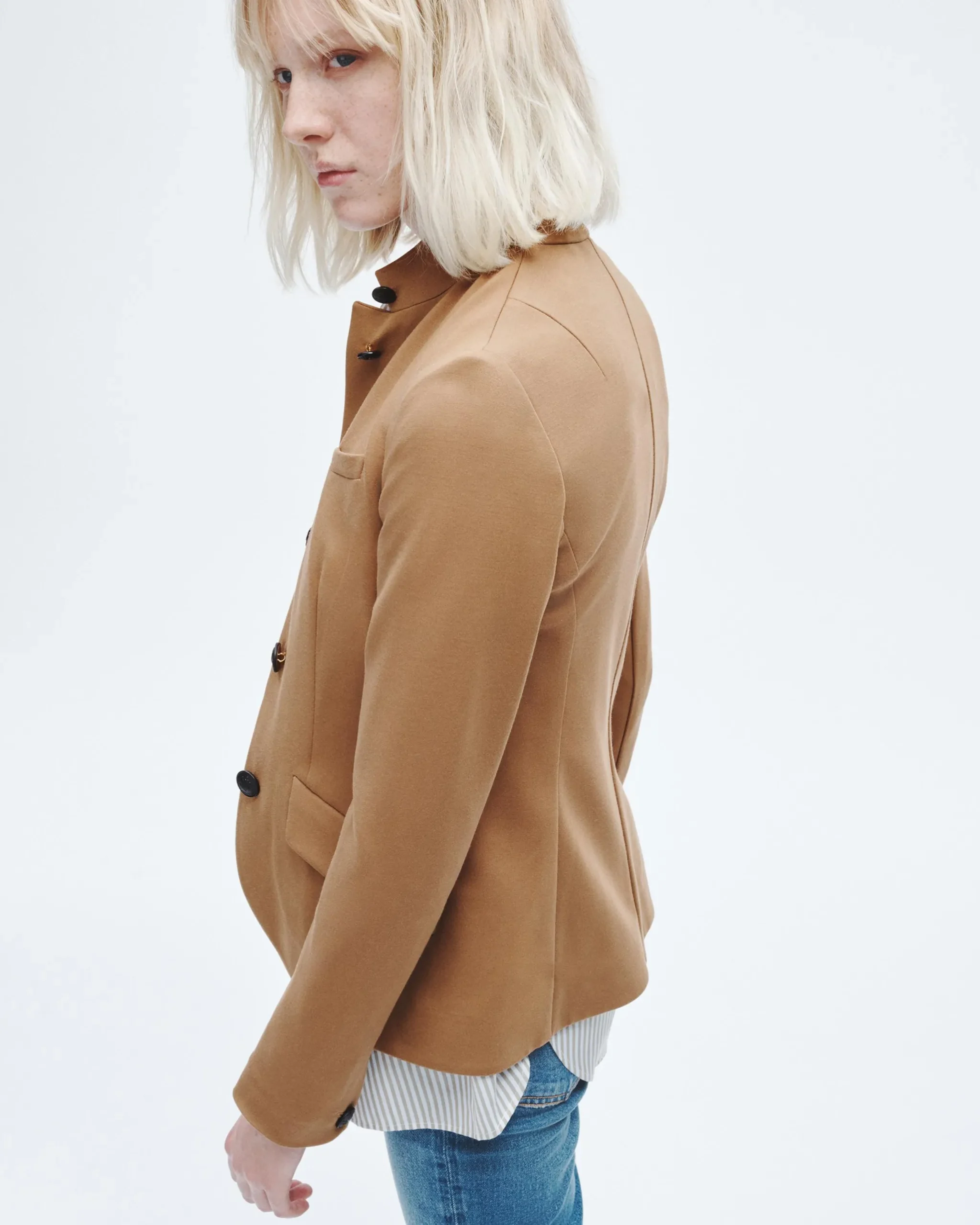 rag & bone Slade Ponte Blazer Camel Discount