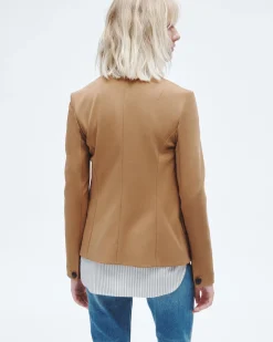 rag & bone Slade Ponte Blazer Camel Discount