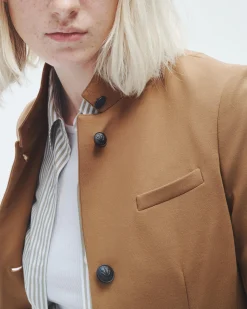 rag & bone Slade Ponte Blazer Camel Discount