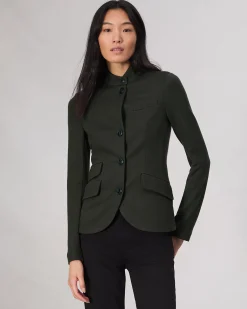 rag & bone Slade Wool Blazer Army Green Fashion