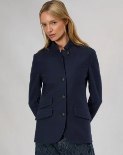 rag & bone Slade Wool Blazer Navy Outlet