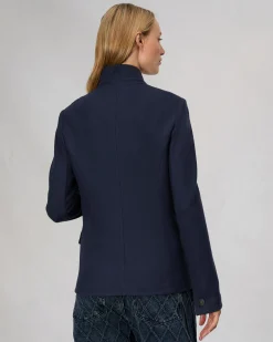 rag & bone Slade Wool Blazer Navy Outlet