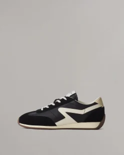 rag & bone Slim Retro Runner Sneaker Black Hot