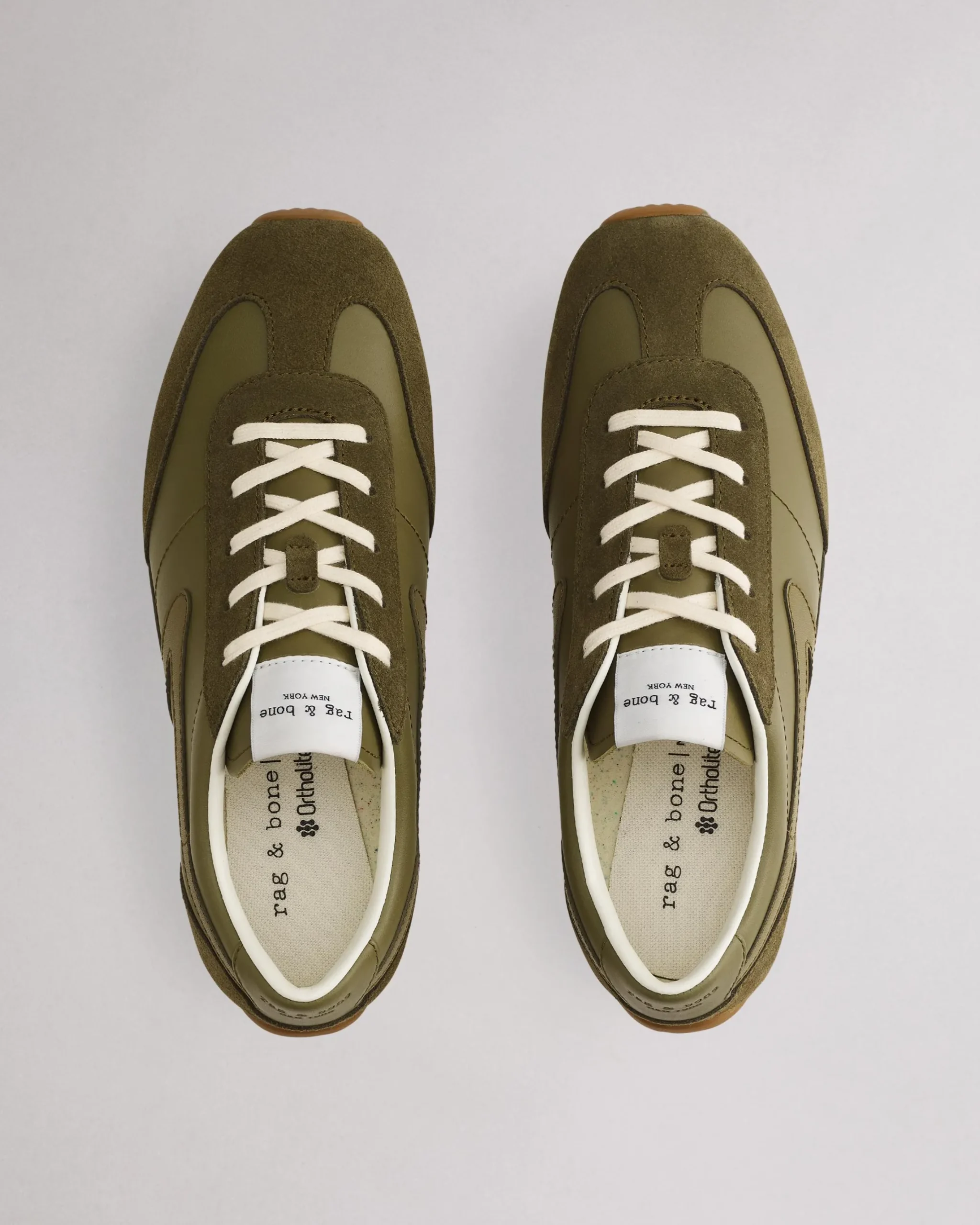 rag & bone Slim Retro Runner Sneaker Martini Olive Store