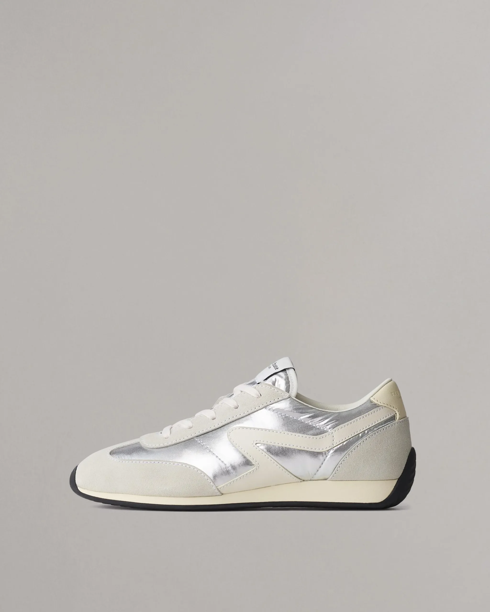 rag & bone Slim Retro Runner Sneaker Silver Sale