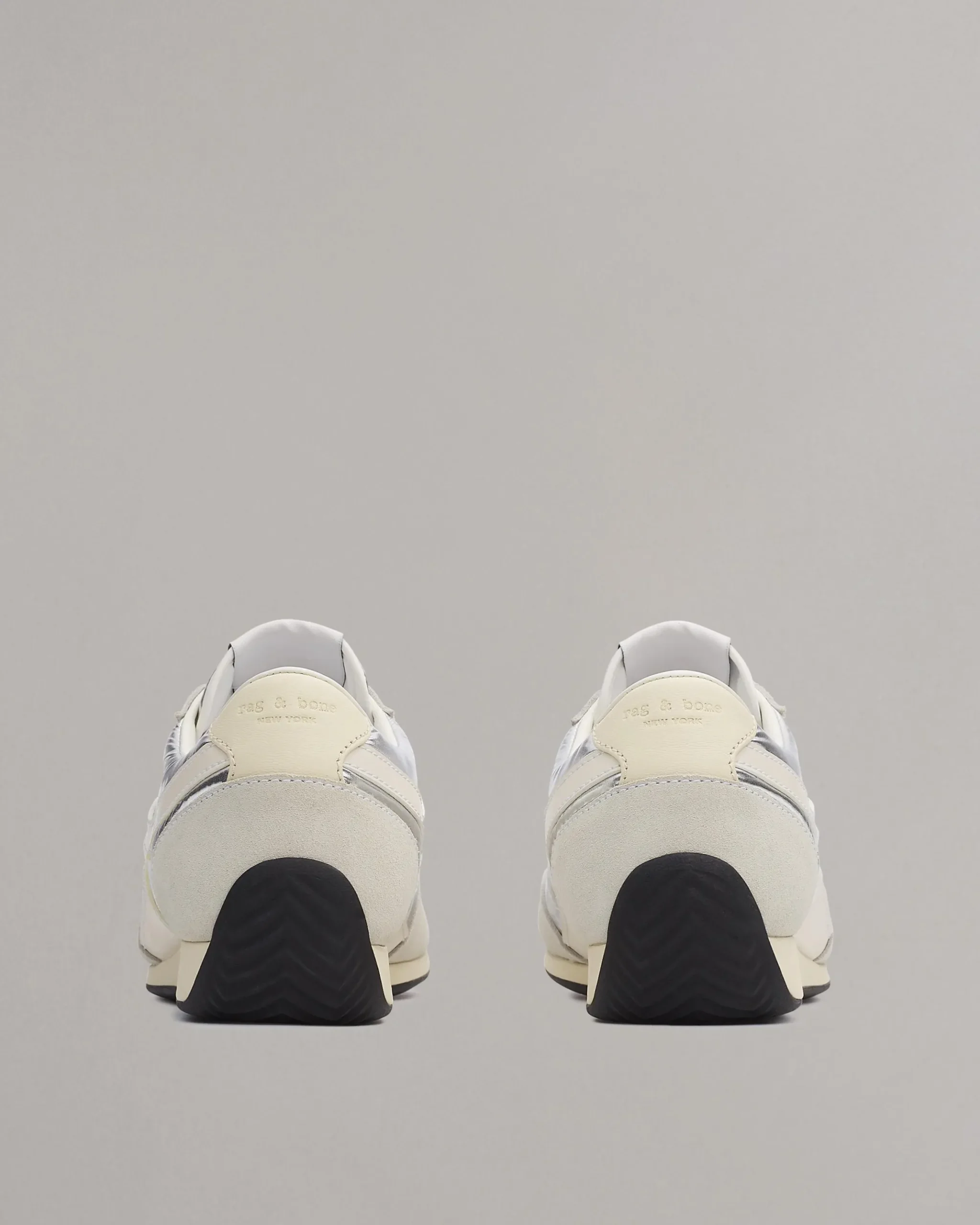 rag & bone Slim Retro Runner Sneaker Silver Sale