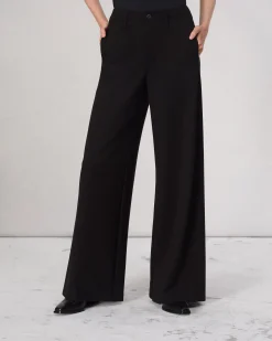 rag & bone Sofie Ponte Full-Length Pant Black Hot