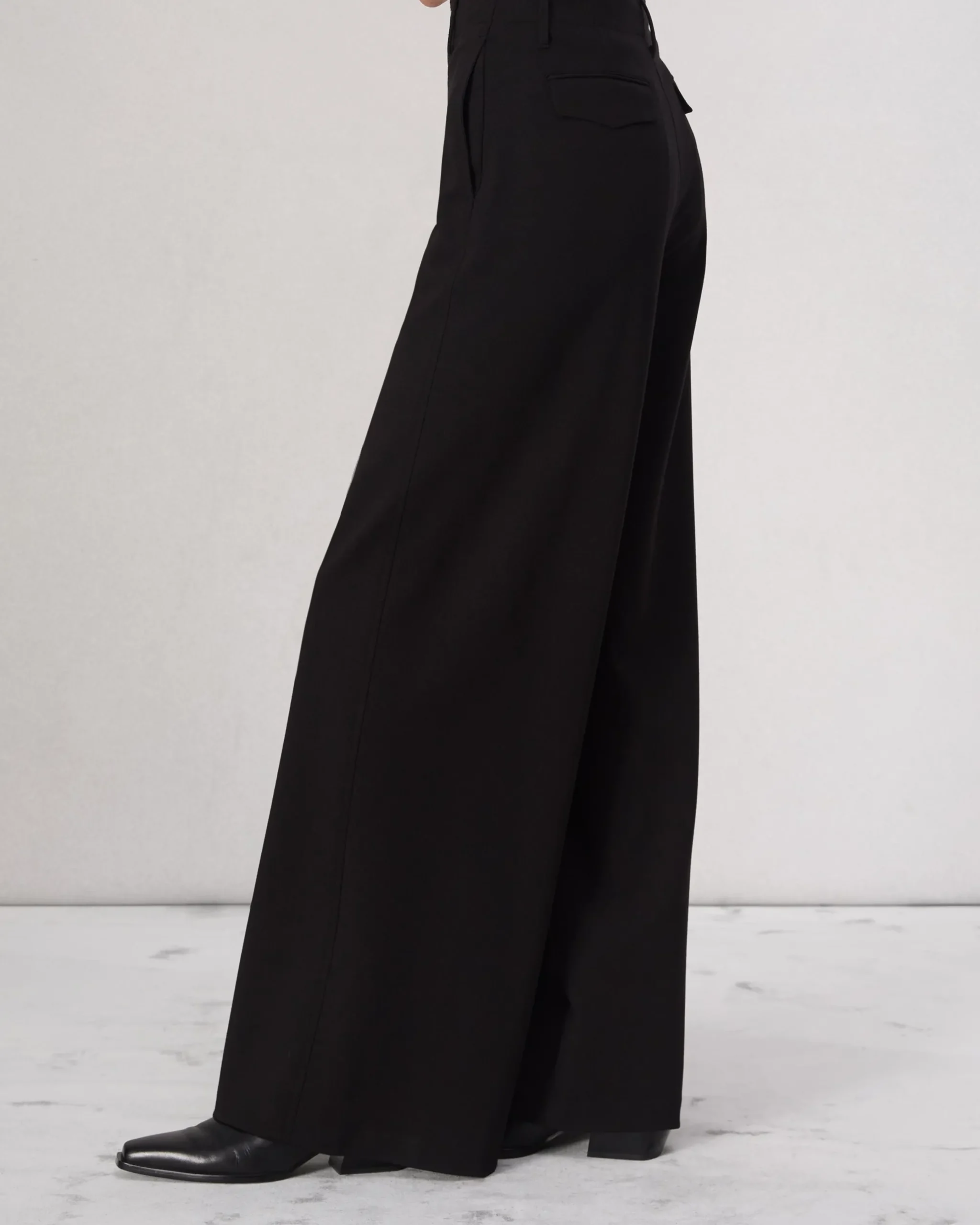 rag & bone Sofie Ponte Full-Length Pant Black Hot