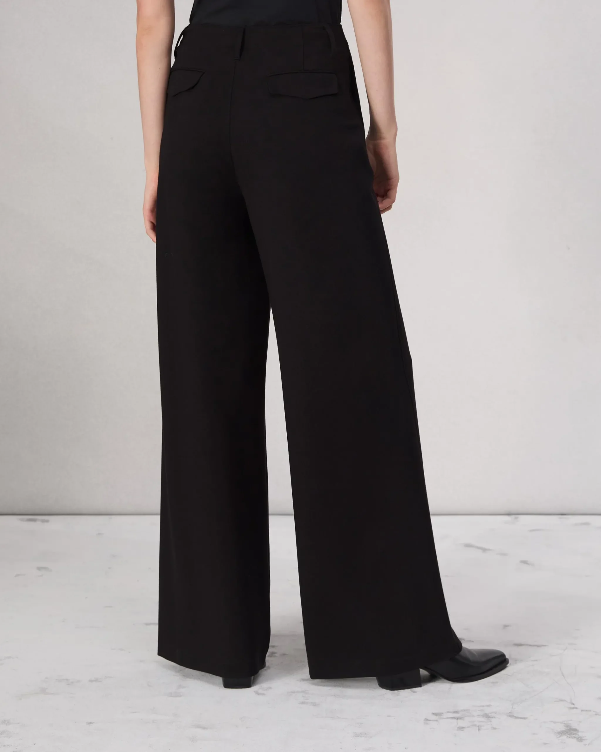 rag & bone Sofie Ponte Full-Length Pant Black Hot
