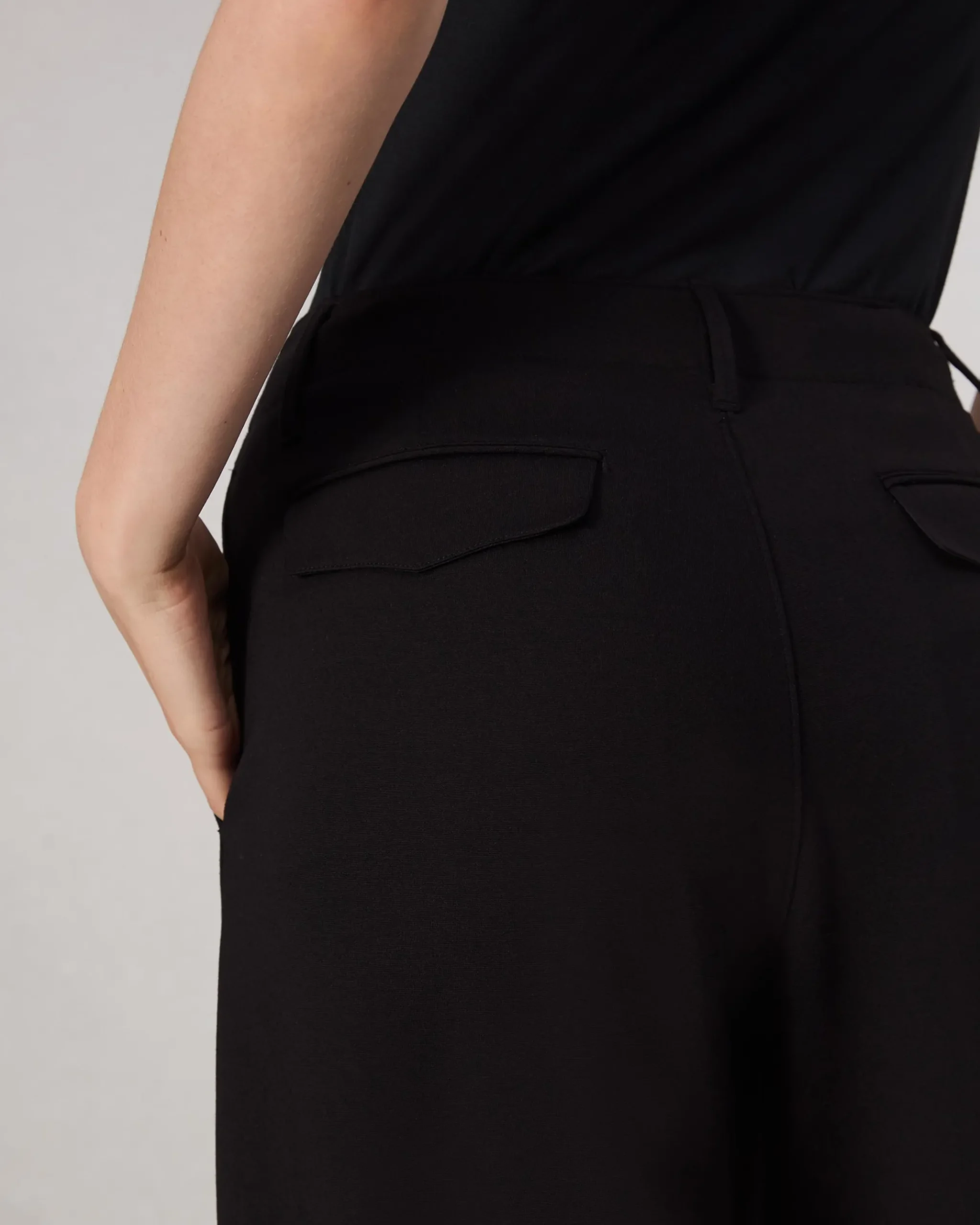 rag & bone Sofie Ponte Full-Length Pant Black Hot