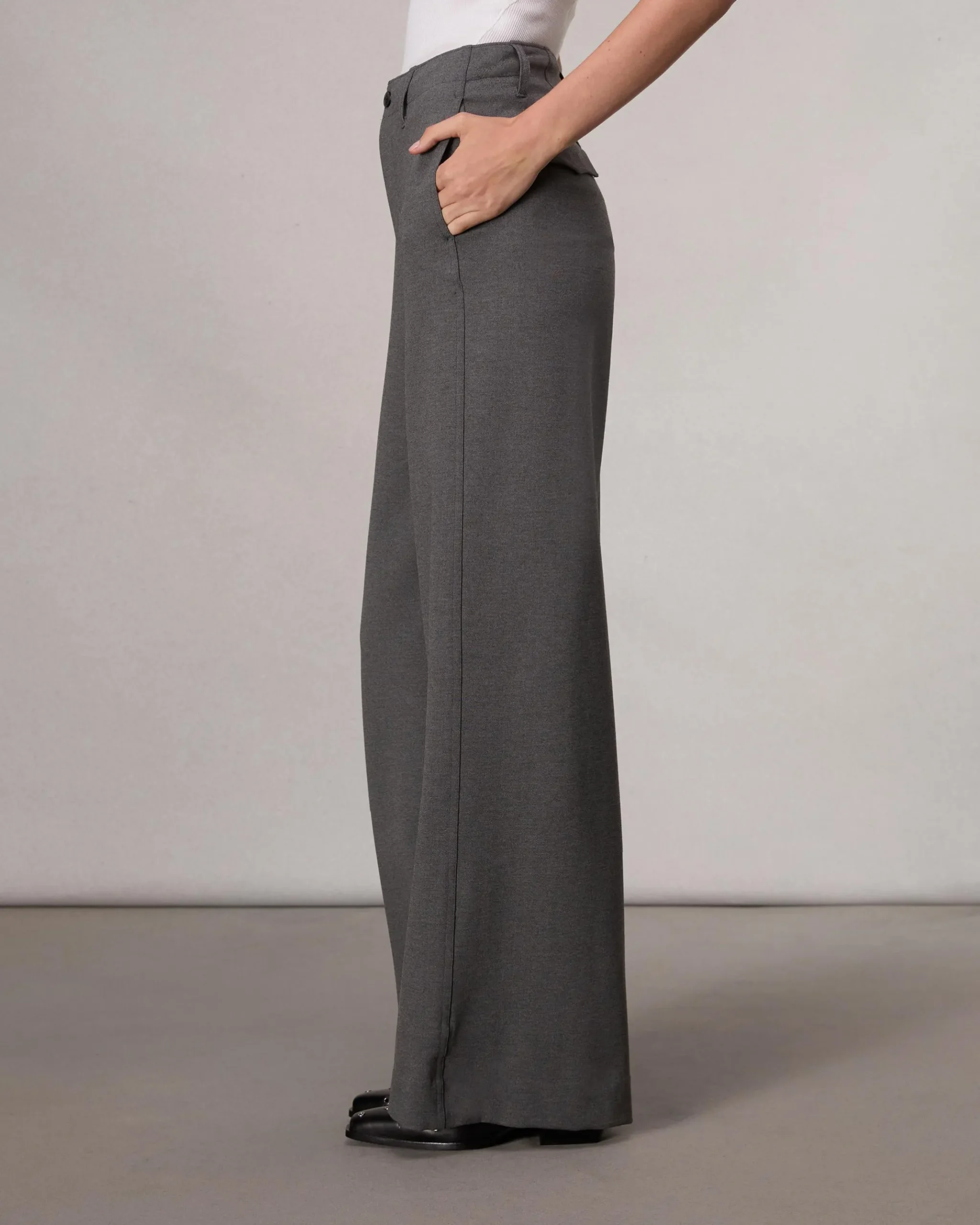 rag & bone Sofie Ponte Full-Length Pant Charcoal Cheap