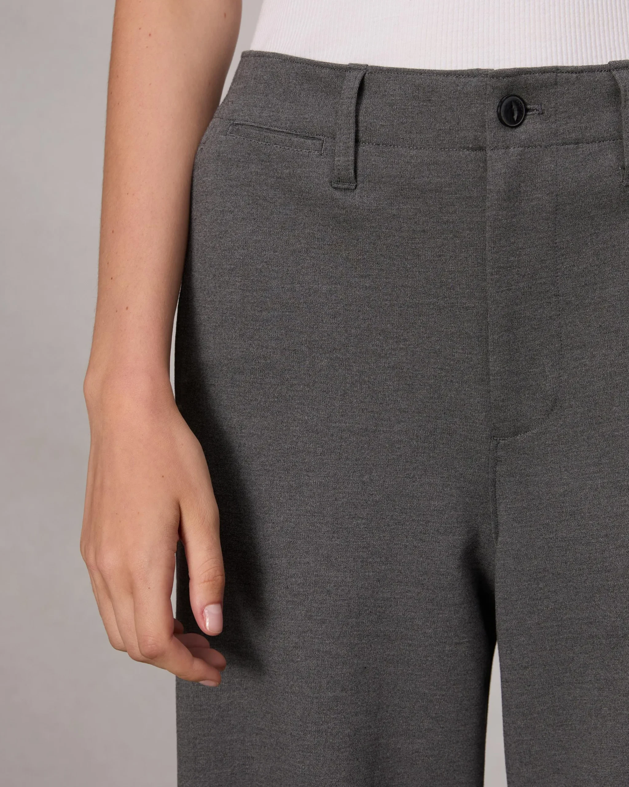 rag & bone Sofie Ponte Full-Length Pant Charcoal Cheap