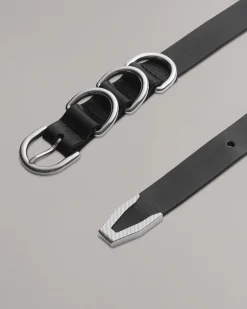 rag & bone Spire Double Buckle Belt Black Outlet