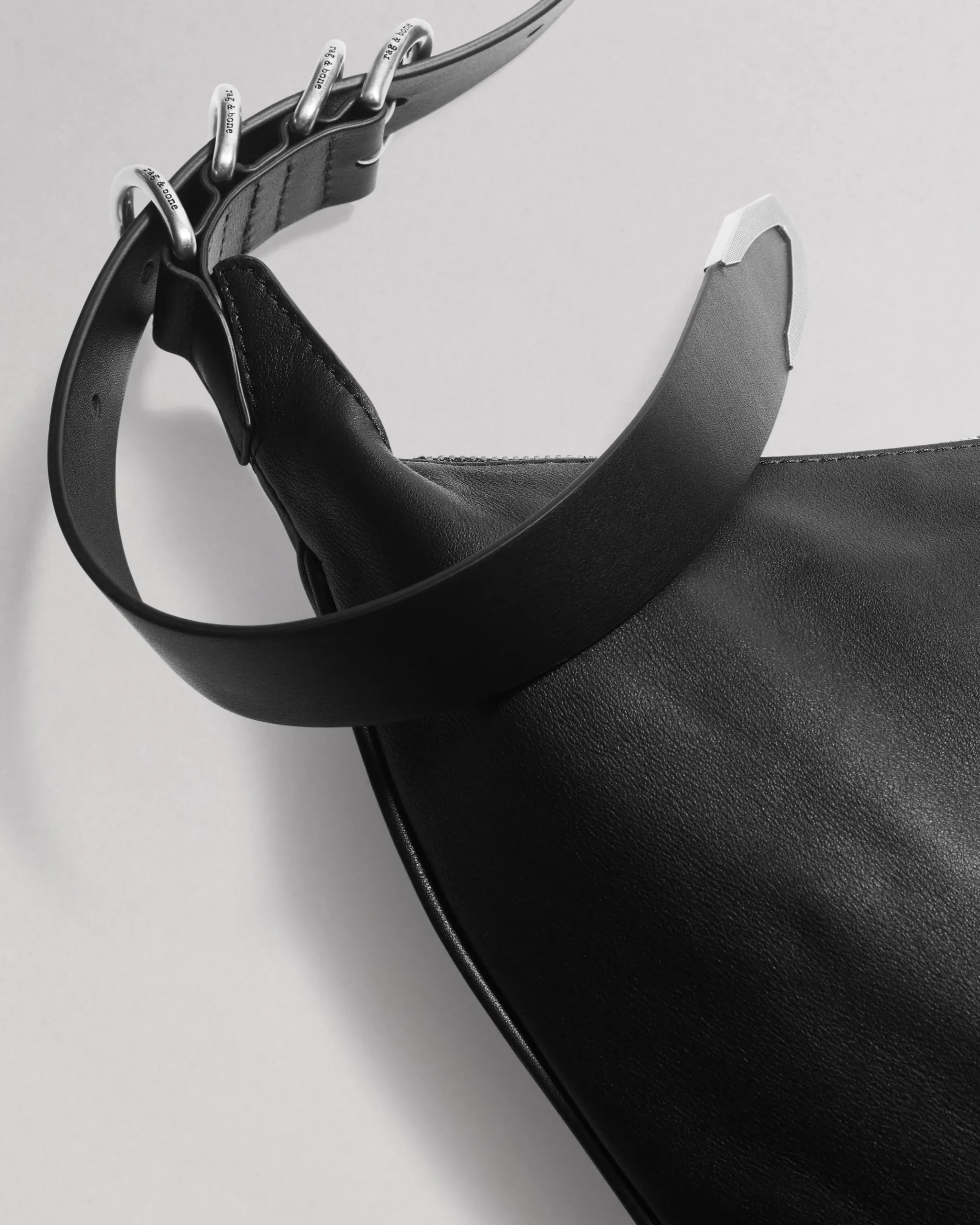 rag & bone Spire Leather Shoulder Bag Black Best