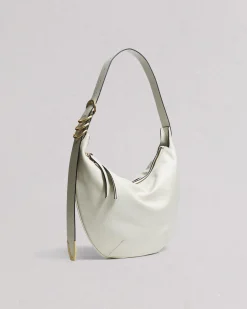 rag & bone Spire Leather Shoulder Bag Antique White Outlet