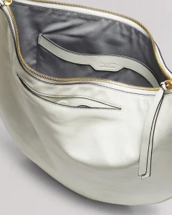 rag & bone Spire Leather Shoulder Bag Antique White Outlet