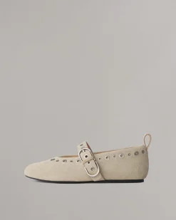 rag & bone Spire Mary Jane Shoes Light Sand Suede Cheap