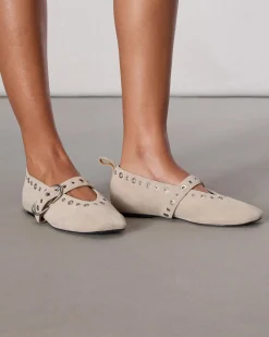 rag & bone Spire Mary Jane Shoes Light Sand Suede Cheap