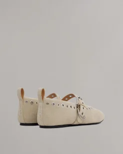 rag & bone Spire Mary Jane Shoes Light Sand Suede Cheap