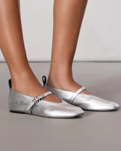 rag & bone Spire Mary Jane Shoes Silver Discount