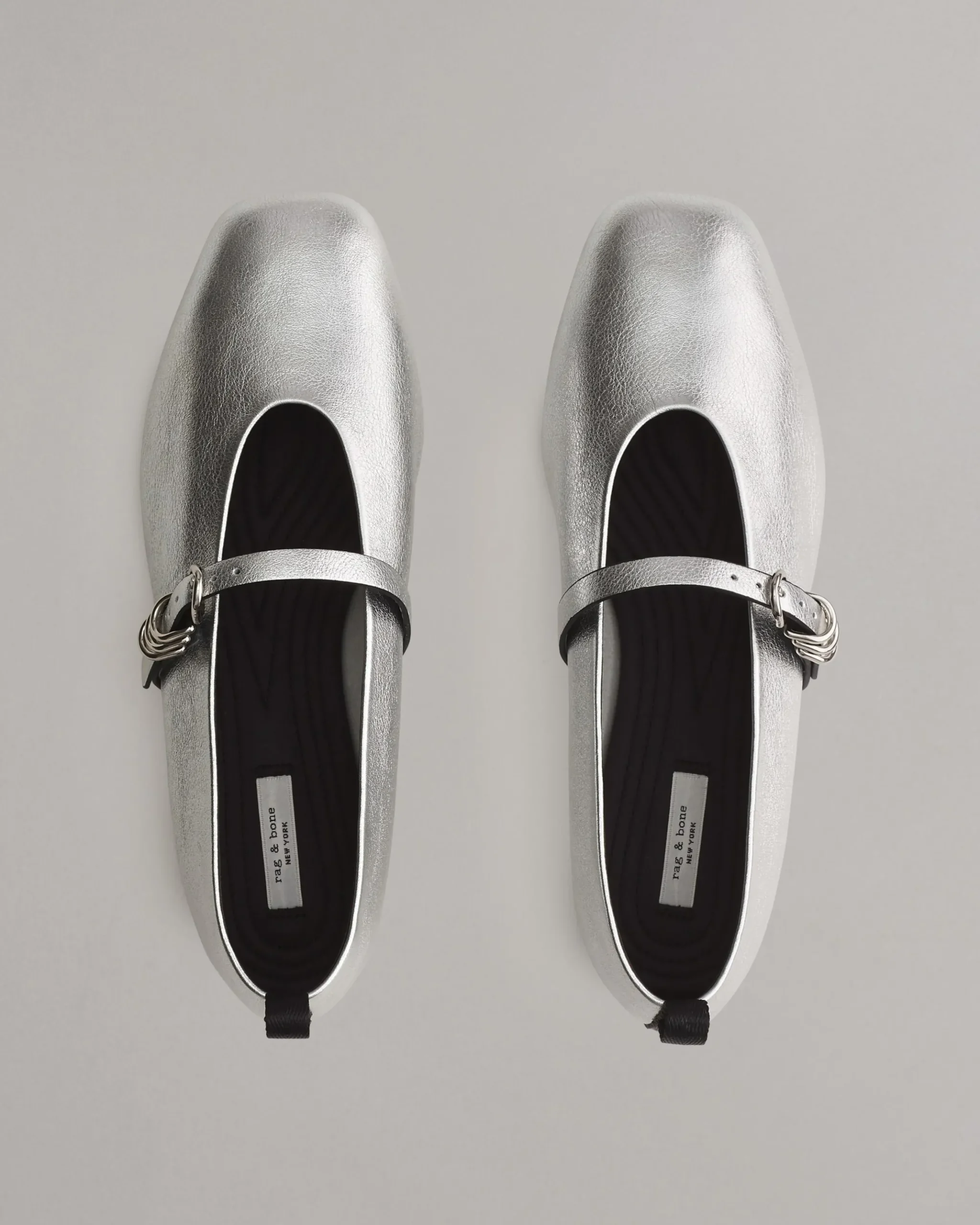rag & bone Spire Mary Jane Shoes Silver Discount