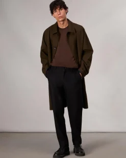 rag & bone Standard Flannel Chino Pant Black Store