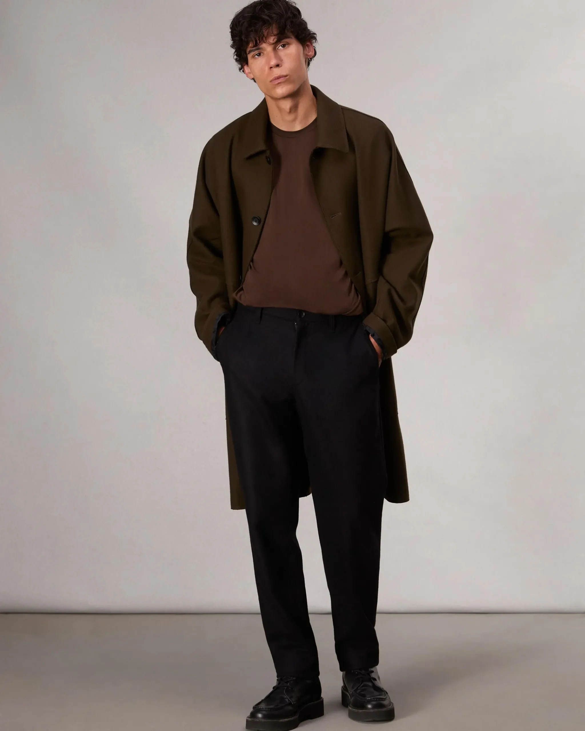 rag & bone Standard Flannel Chino Pant Black Store