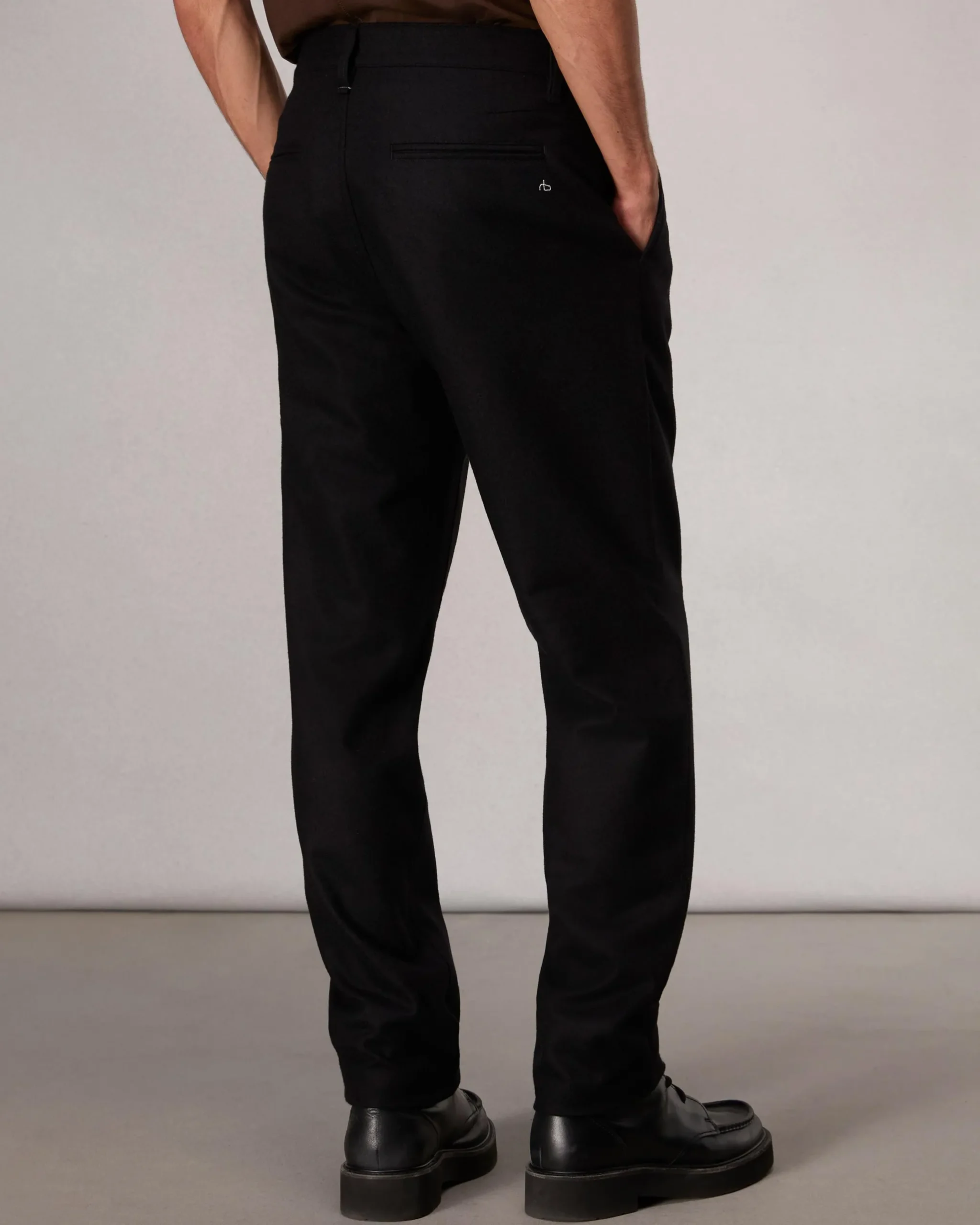 rag & bone Standard Flannel Chino Pant Black Store