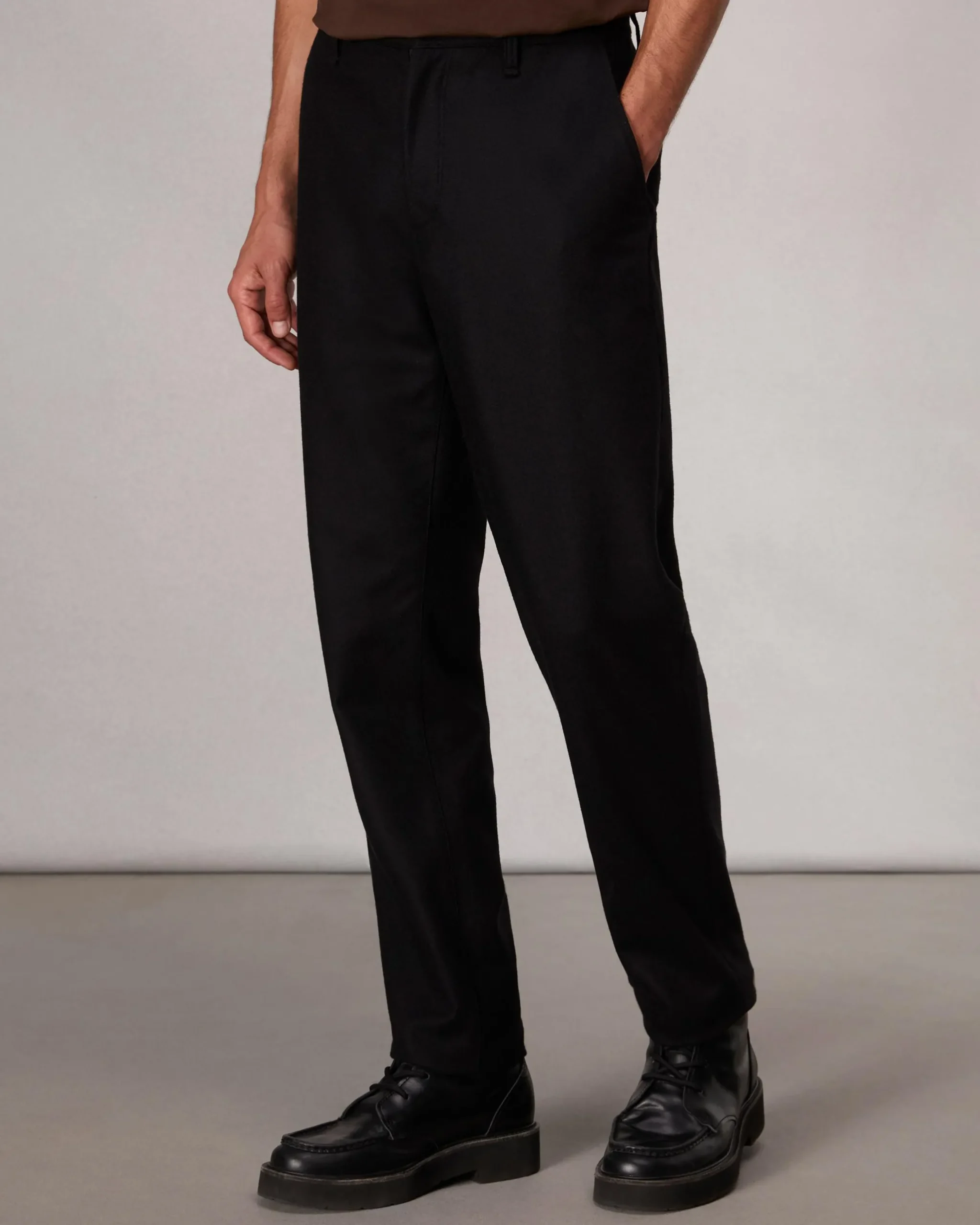 rag & bone Standard Flannel Chino Pant Black Store