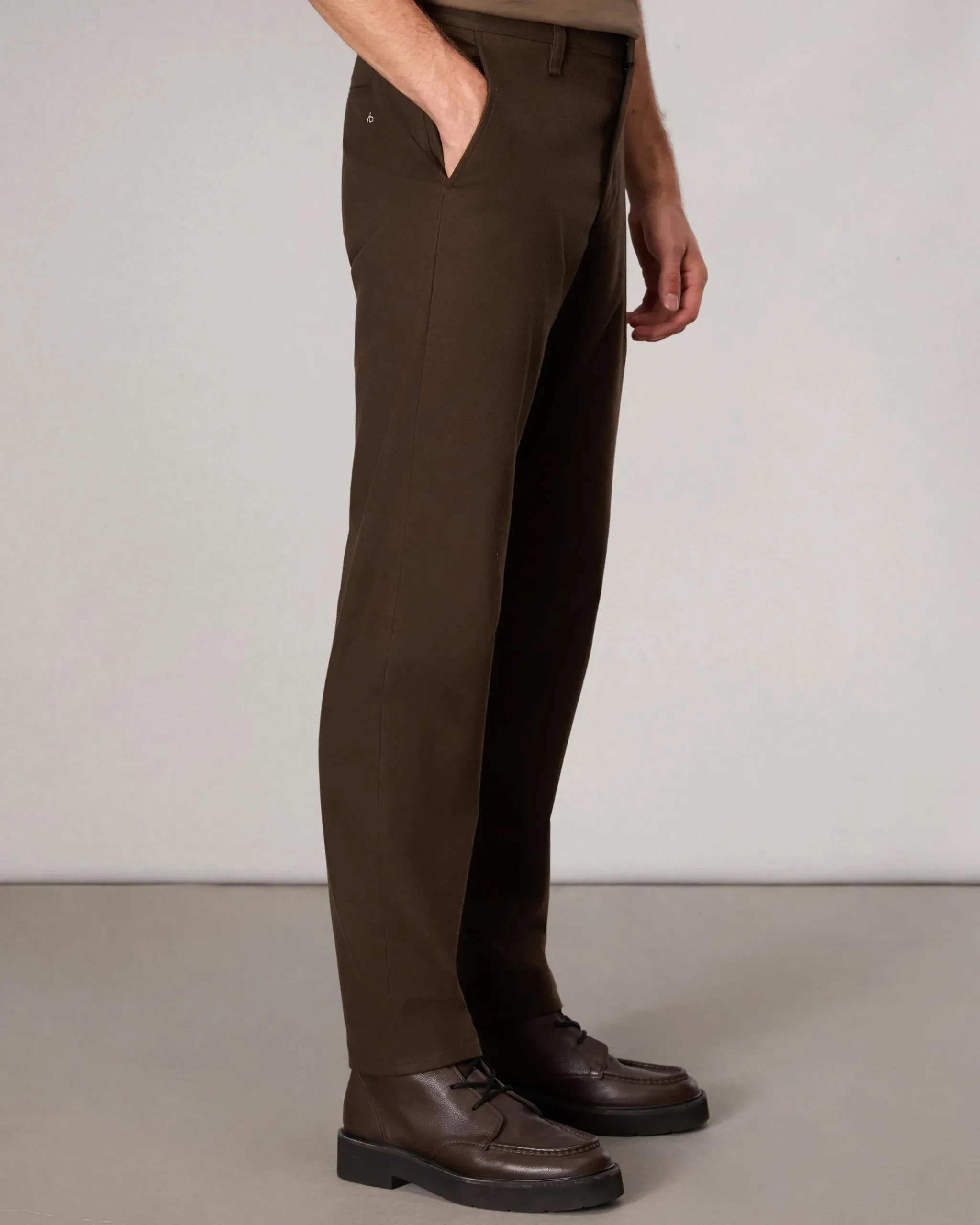 rag & bone Standard Flannel Chino Pant Army Clearance