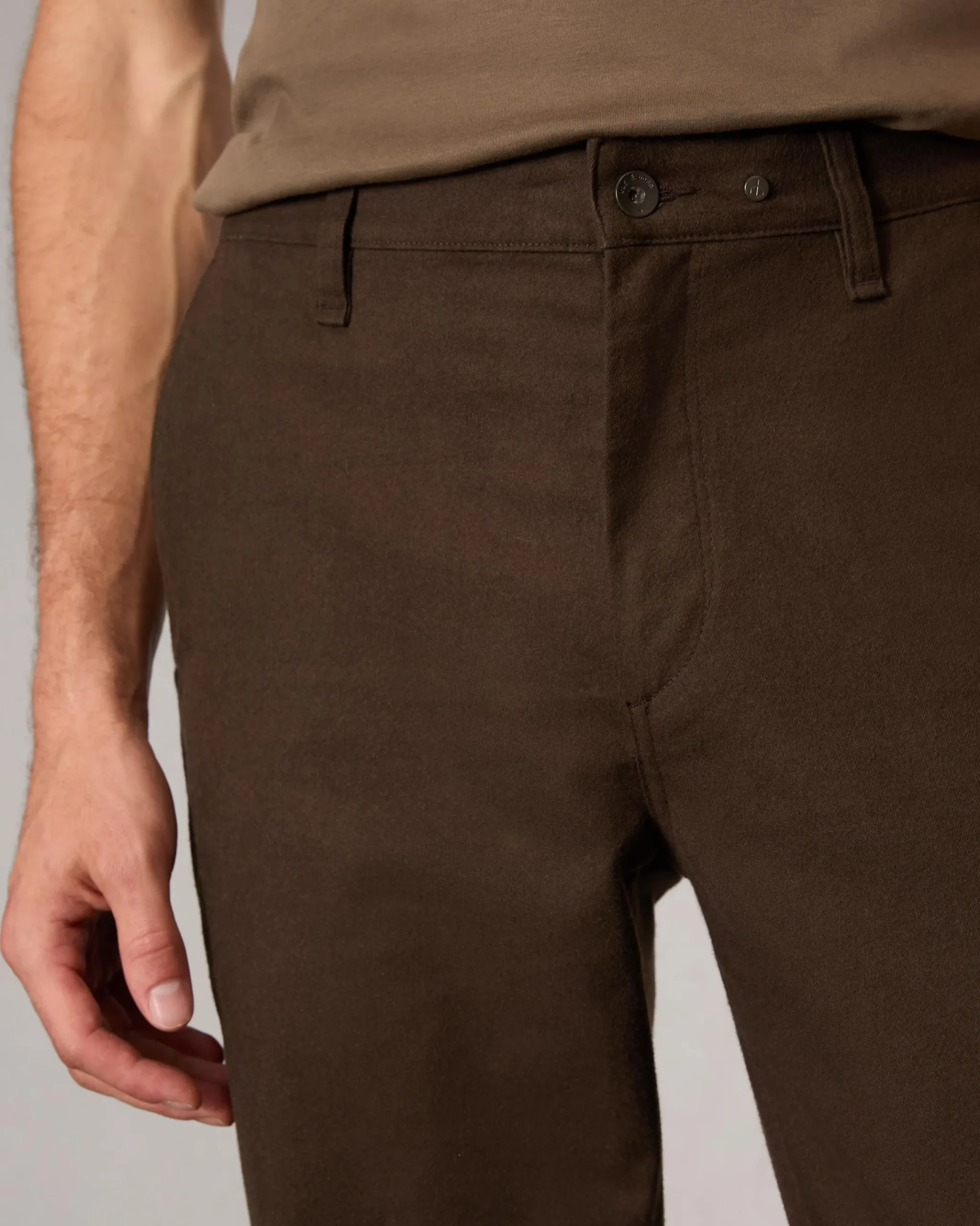 rag & bone Standard Flannel Chino Pant Army Clearance