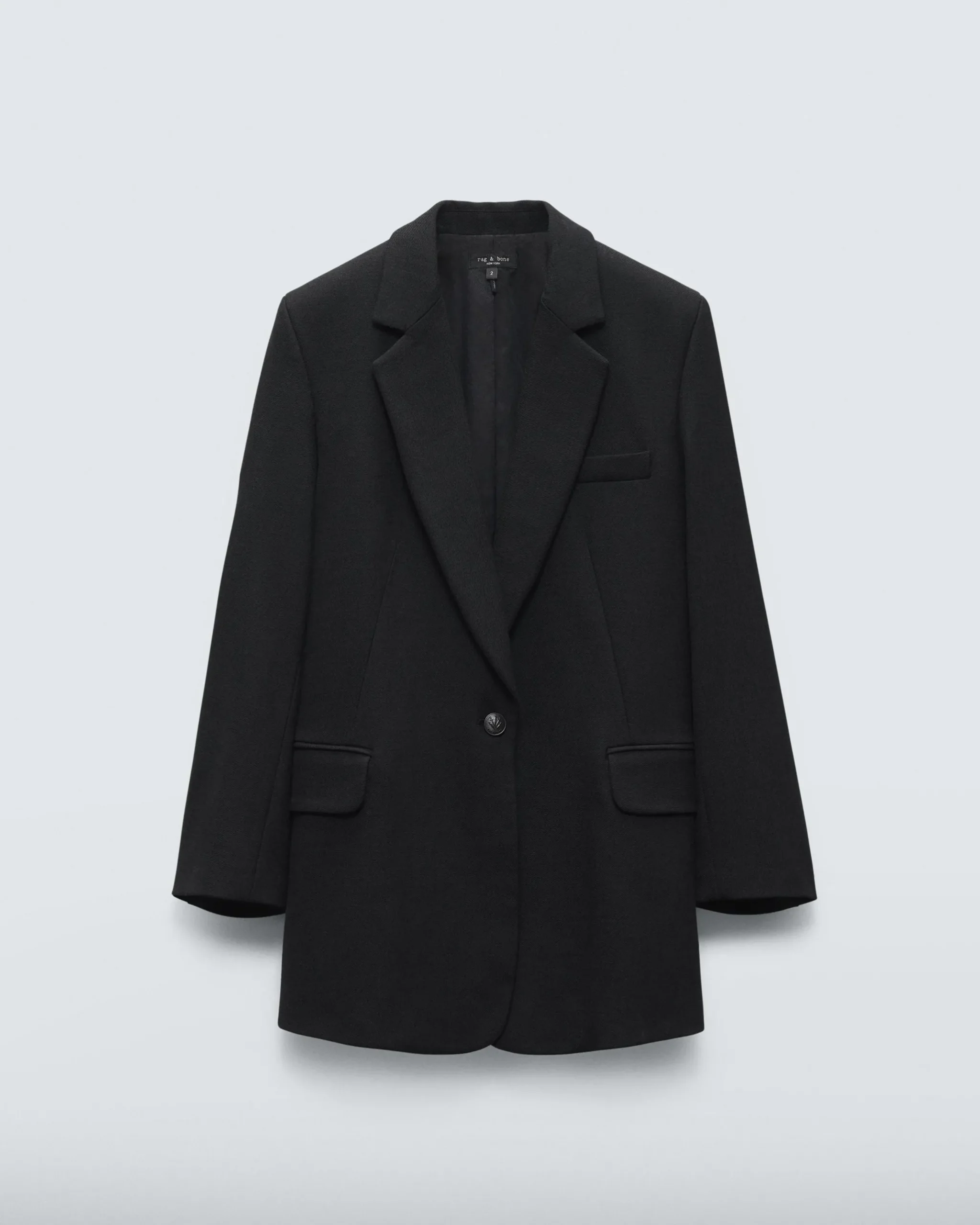 rag & bone Suzanne Viscose Blazer Black Flash Sale
