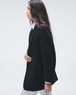 rag & bone Suzanne Viscose Blazer Black Flash Sale
