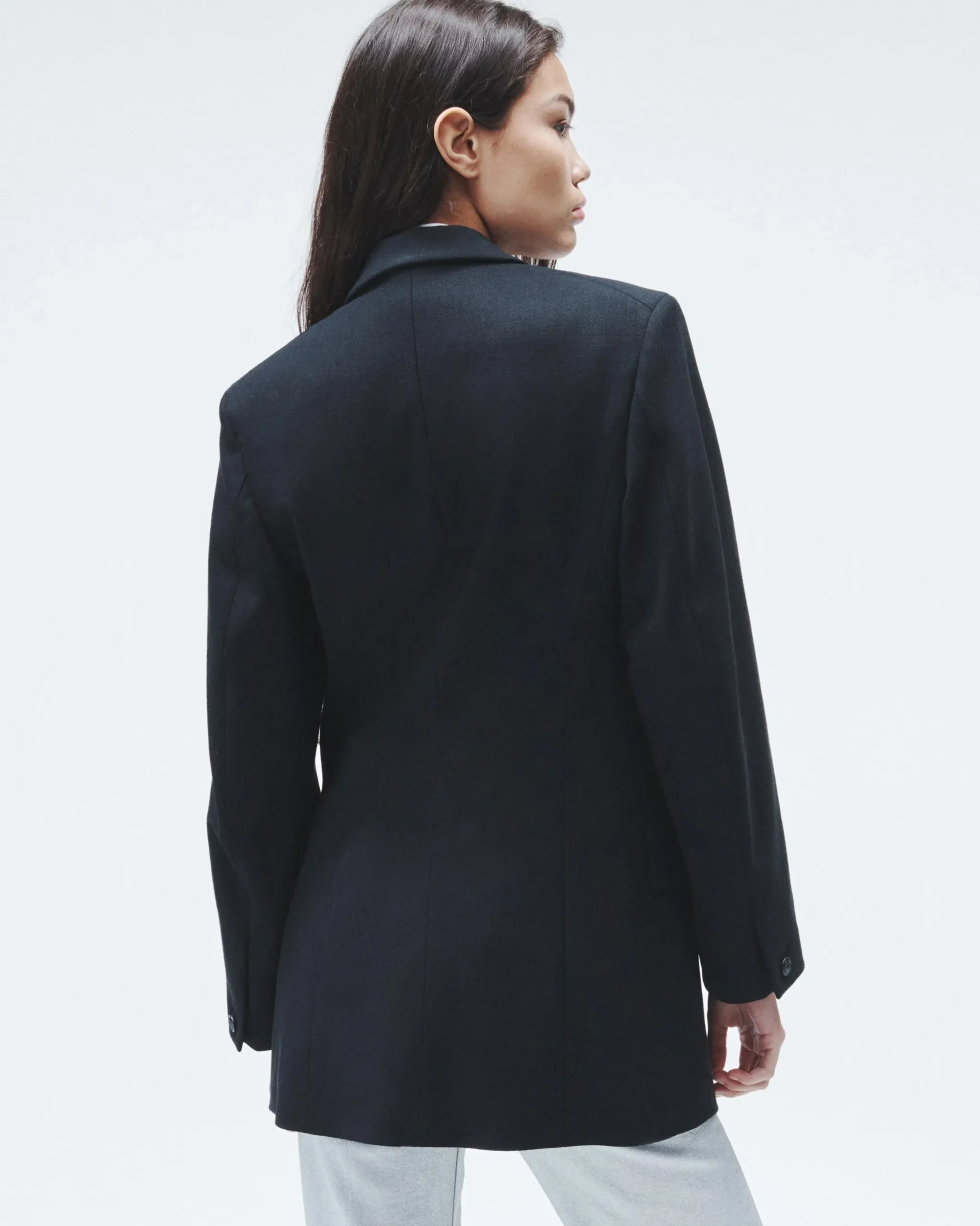 rag & bone Suzanne Viscose Blazer Black Flash Sale