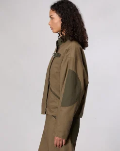 rag & bone Tatum Cotton Jacket Army Sale