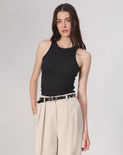 rag & bone The Essential Rib Tank Black Online