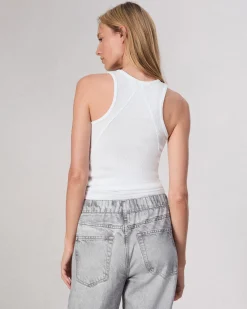 rag & bone The Essential Rib Tank White Cheap