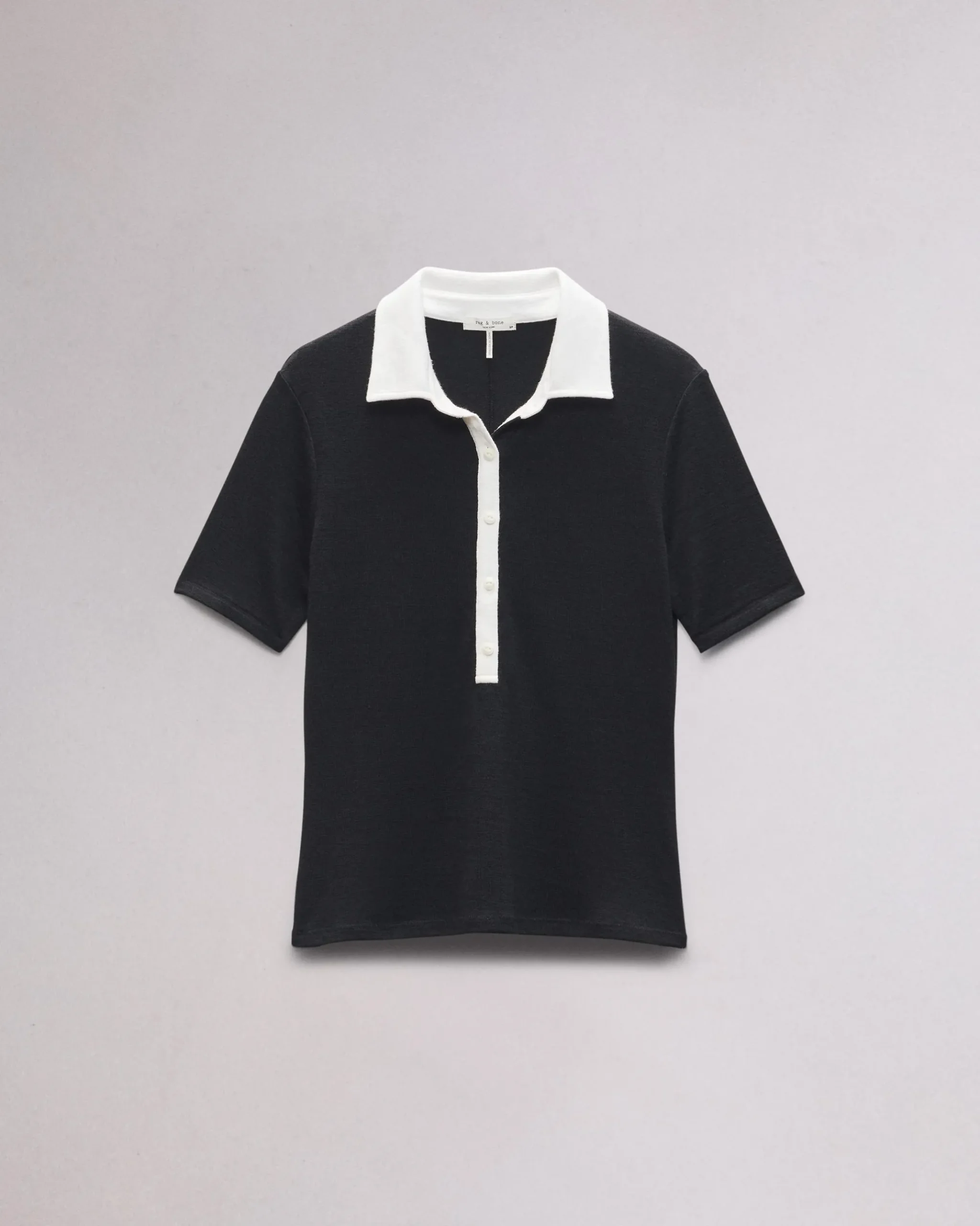 rag & bone The Knit Button Top Black Store