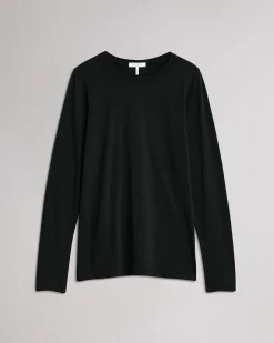 rag & bone The Slub Long Sleeve Black Fashion